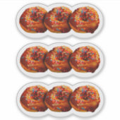 Donuts With Sprinkles Custom-Cut Vinyl Sticker シール (正面)