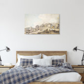 Donybrook Fair, 1782 (ペン、インク、紙付きw/c) キャンバスプリント (インサイチュ (寝室))