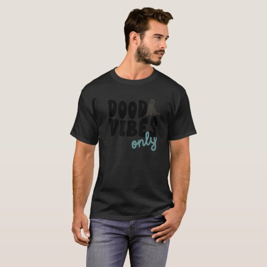 Dood Vibes Only Labradoodle Black Doodle Mama Dog  Tシャツ (正面フル)