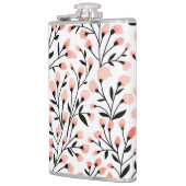 Doodleの花：サンゴのフローラシームレス。 フラスク (左)