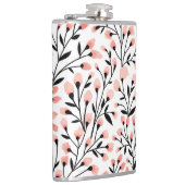 Doodleの花：サンゴのフローラシームレス。 フラスク (右)