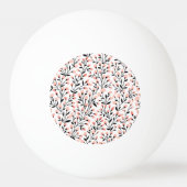 Doodleの花：サンゴのフローラシームレス。 卓球ボール (裏面)