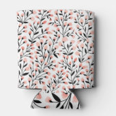 Doodleの花：サンゴのフローラシームレス。 缶クーラー (裏面)