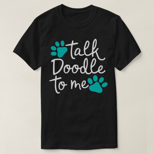 Doodleを私にGolddle Labradle GIftと話す Tシャツ (デザイン正面)