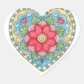 Doodleハート – シール (正面)