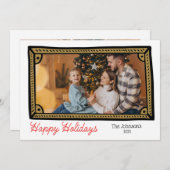 Doodleフォトフレームフォトホリデーカード シーズンカード (正面/裏面)