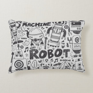 doodleロボット要素、illustrator線ツールの描画 アクセントクッション