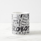 doodleロボット要素、illustrator線ツールの描画 コーヒーマグカップ (中央)
