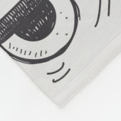 doodleロボット要素、illustrator線ツールの描画 フリースブランケット (角)