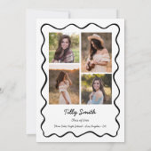 Doodle卒業発表ガール4枚 案内状 (裏面)