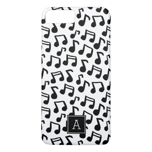 Doodle名門私立校風の音符モノグラパーソナライズされたム Case-Mate iPhoneケース (裏面)