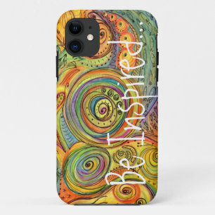 Doodle 刺激を受けた カラフル iPhone 11のケース 11 ケース