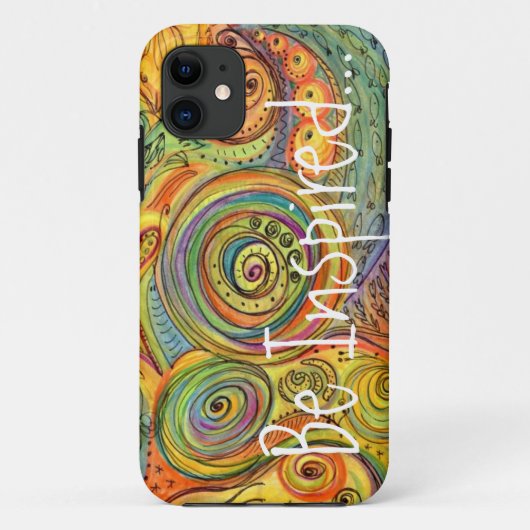 Doodle 刺激を受けた カラフル iPhone 11のケース Case-Mate iPhoneケース (裏面)