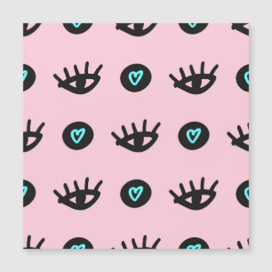 Doodle:目ガーリーのハートシームレス。