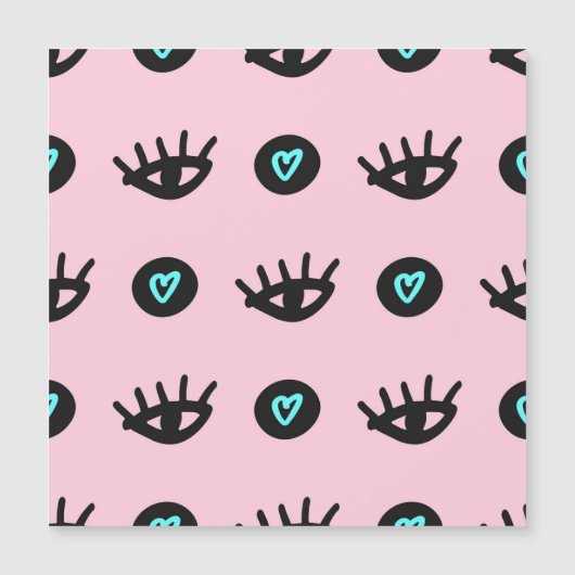 Doodle:目ガーリーのハートシームレス。 (正面)