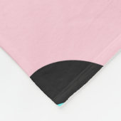 Doodle：目ガーリーのハートシームレス。 フリースブランケット (角)