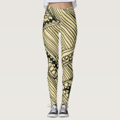 Doodle 1A Black Ivory Leggings レギンス (正面)