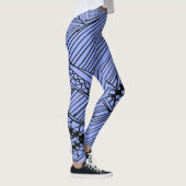 Doodle 1A Black Light Blue Leggings レギンス (右)