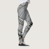 Doodle 1A Black Light Gray Leggings レギンス (右)