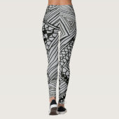 Doodle 1A Black Light Gray Leggings レギンス (裏面)