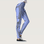 Doodle 1E Black Light Blue Leggings レギンス (右)