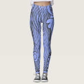 Doodle 1E Black Light Blue Leggings レギンス (正面)