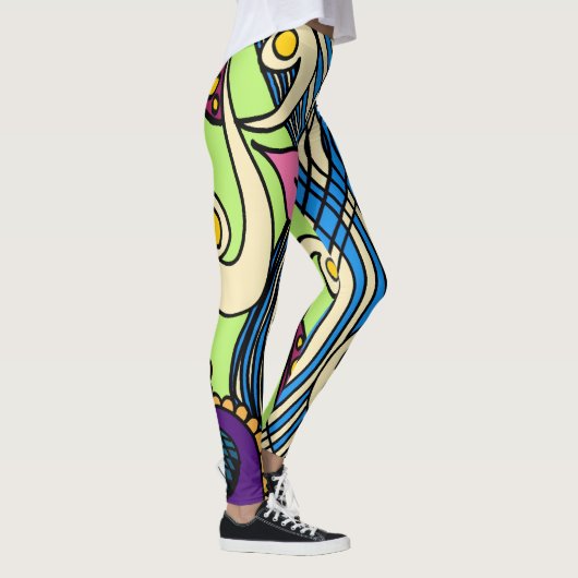 Doodle 1E Colors1 Leggings レギンス (右)