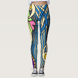 Doodle 1E Colors1 Leggings レギンス