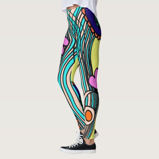 Doodle 1E Colors2 Leggings レギンス (左)