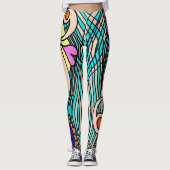 Doodle 1E Colors2 Leggings レギンス (正面)