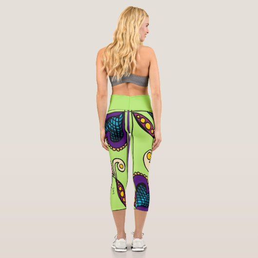 Doodle 1E Colors 1 Leggings カプリレギンス (裏面)