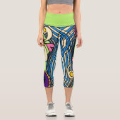 Doodle 1E Colors 1 Leggings カプリレギンス (正面)