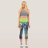 Doodle 1E Colors 1 Leggings カプリレギンス (正面)