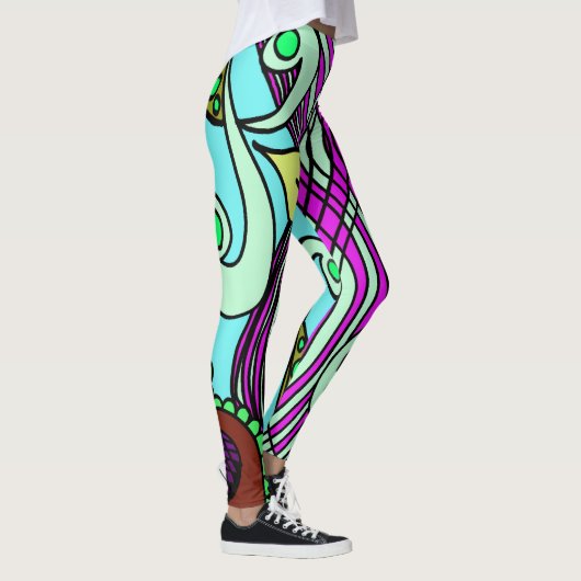 Doodle 1E Colors 3 Leggings レギンス (右)