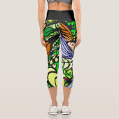 Doodle 1E Green 1 Capri Leggings カプリレギンス (裏面)
