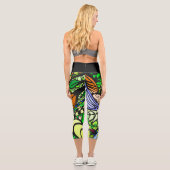 Doodle 1E Green 1 Capri Leggings カプリレギンス (裏面)