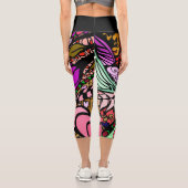 Doodle 1E Pink 1 Capri Leggings カプリレギンス (裏面)