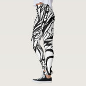 Doodle 9B Black White Leggings レギンス (左)