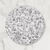 Doodle Black & White フェイバータグ (裏面)