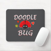 Doodle Bug Funny Doodle Ladybug マウスパッド (マウス)