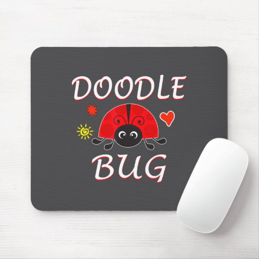 Doodle Bug Funny Doodle Ladybug  マウスパッド (マウス)