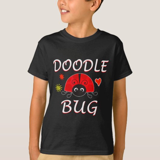 Doodle Bug Funny Doodle Ladybug  Tシャツ (正面)