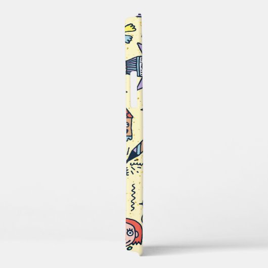 Doodle Cartoon Set おもしろい 1.  Case-Mate iPhoneケース (裏面 / 右)