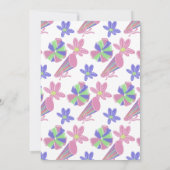 Doodle Cheer Party Cheerleading Birthday 招待状 (裏面)