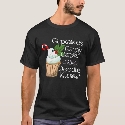 Doodle Christmas  Aussiedoodle Bordoodle Sheepadoo Tシャツ (正面)