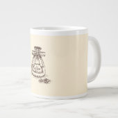 Doodle Coffee Beans Artistic Coffee Mug ジャンボコーヒーマグカップ (正面右)