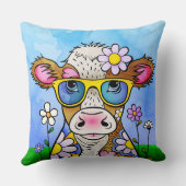 Doodle Cow Portrait クッション (裏面)