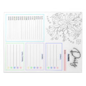 Doodle Daily To-Doリストのメモ帳 ノートパッド (正面)