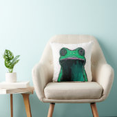 Doodle de rana: La esencia vibrante y divertida de クッション (椅子)