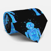 Doodle de robot: El encanto retrofuturista de un a ネクタイ (ロール)